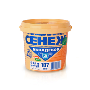 Сенеж АКВАДЕКОР Х2-107 (каштан) 0,9кг (6)