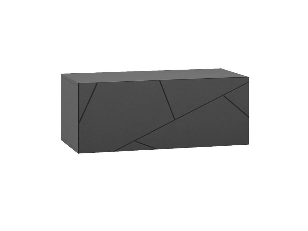 Тумба 1дв. ШЕРЛОК 900  ЛДСП Графит серый/МДФ Графит