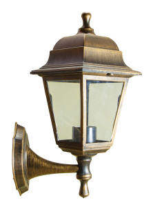 Светильник садово-парковый четырехгранный настенный 60вт, Е27, бронза, IP44 (4)