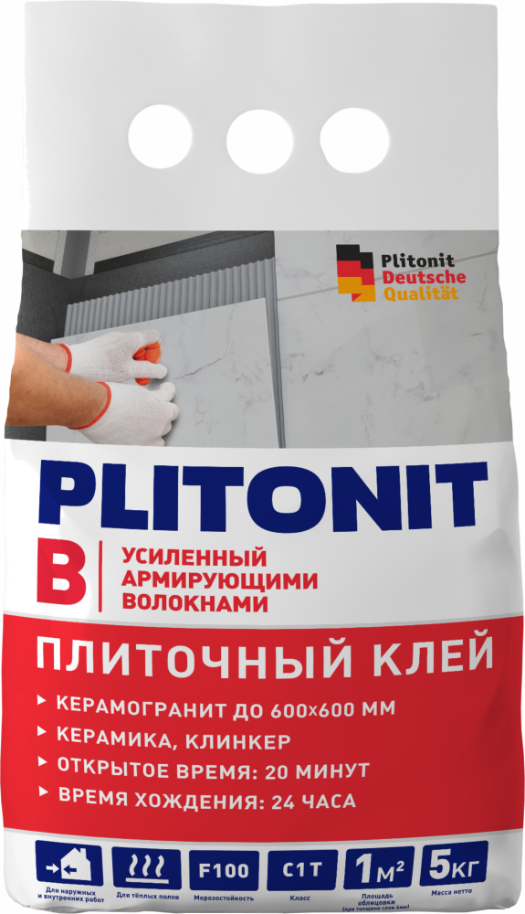 Клей плиточный PLITONIT В 5кг 2