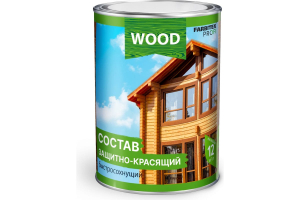 Состав защитно-красящий для древесины быстросохнущий Каштан (2.7л) Farbitex Profi Wood (4)