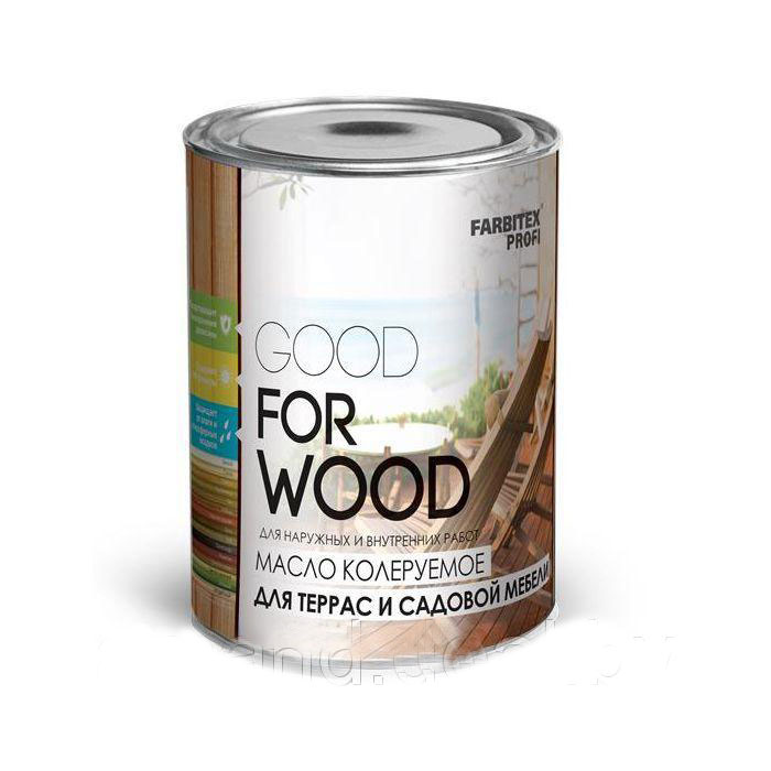 Масло колеруемое для террас и садовой мебели калужница (0,9 л) Farbitex Профи Wood (14)