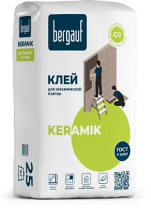 Клей плиточный 25кг   Keramik BERGAUF (56)