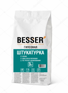 Штукатурка гипсовая ТМ BESSER 3 кг (5)