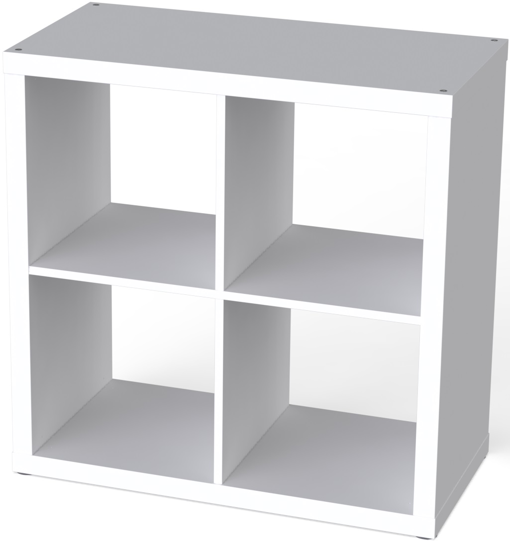 Стеллаж Фора 4 (77х77х38, белый)