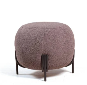 Пуф Bali  (Turin beige,Turin beige,Turin beige,3,Опора гнутая, цвет черный, матовый)