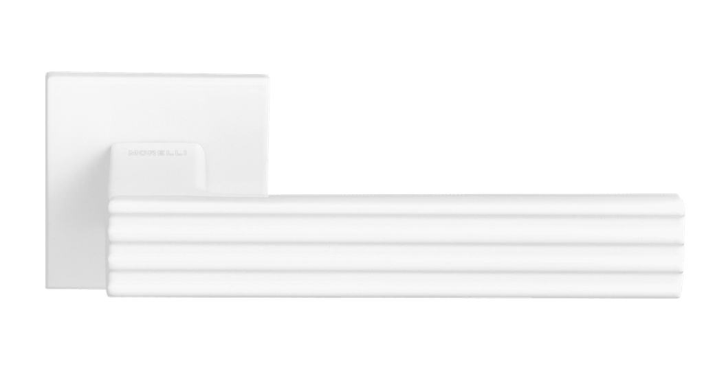 Ручка дверная MH-52-S6 W, квадр накл 6мм, белый (20)