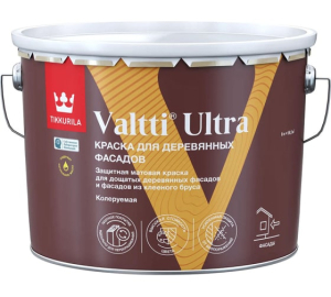 Краска для деревянных фасадов VALTTI ULTRA С мат 9л (1)
