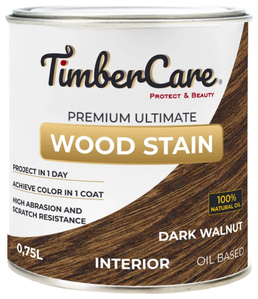 Тонирующее масло TimberCare Wood Stain Темный орех 0,75л (4)