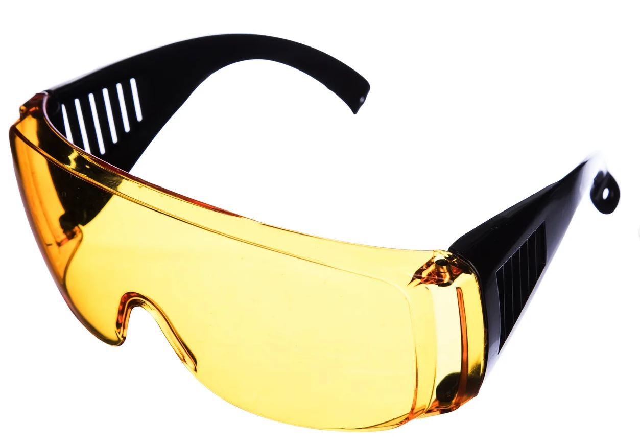 Очки защитные CHAMPION с дужками желтые