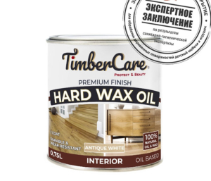 Защитное масло с твердым воском TimberCare Hard Wax Oil Античный белый 0,75л (4)