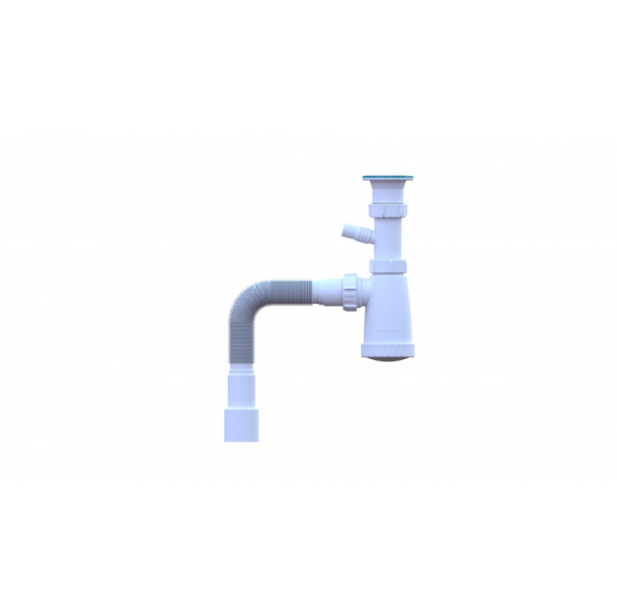 Умывальник Клио 50 с кронштейнами+Сифон для раковины универсальный, Santek 1WH501770 +1WH501787