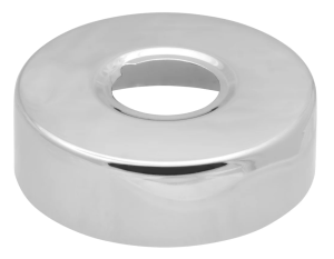 Чашка декоративная (отражатель) 3 4 цилиндр средний, увелич.диаметр (нержавеющая сталь, хром), MP-У ИС.131498